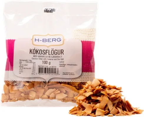 H-berg kókosflögur m/karamellu&salti