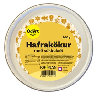 Ódýrt hafrakökur m/súkkulaði