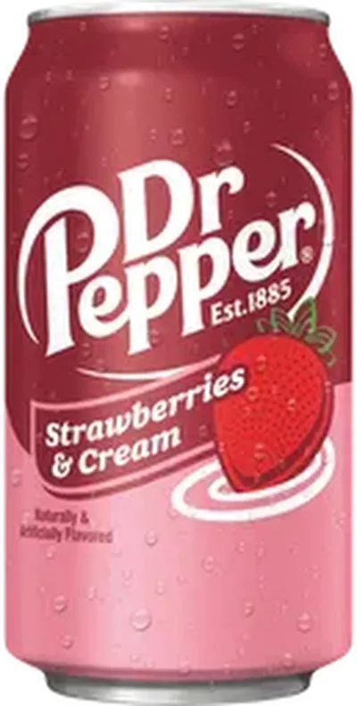 Dr Pepper dós strawberries & cream