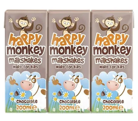 Happy Monkey 3pk súkkulaðimjólk