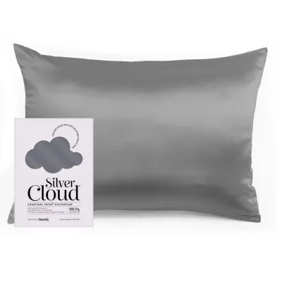 SILVER CLOUD - Charcoal Pillowcase