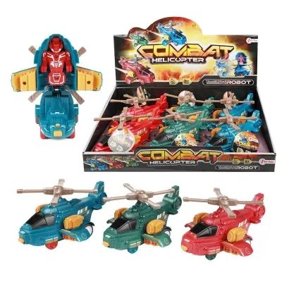 TOI TOYS - Þyrla með vélmenni