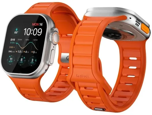 Keybudz Journey ól fyrir Apple Watch 44/45/49 mm  - Appelsínugul