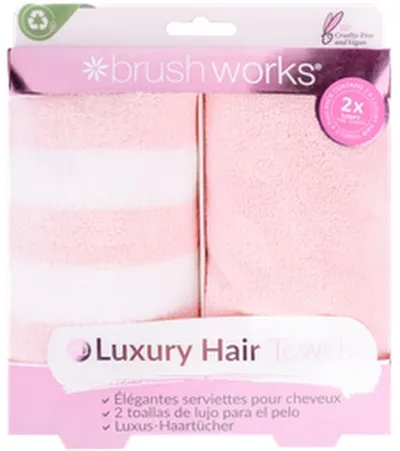 Brushworks luxury hair towels 2pk