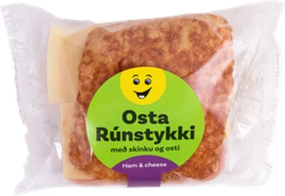 Krónu ostarúnstykki skinku og osti