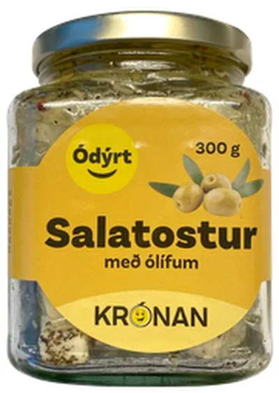 Ódýrt salatostur með ólífum