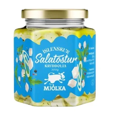 Mjólka salatostur með kryddolíu