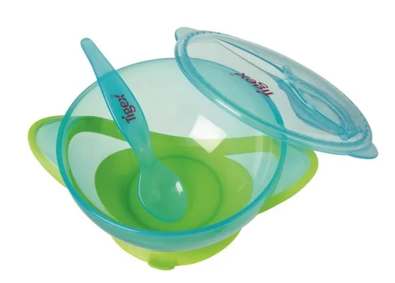 TIGEX - Matarskál með sogi græn