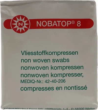 Nobatop grisjur 10x10cm non woven