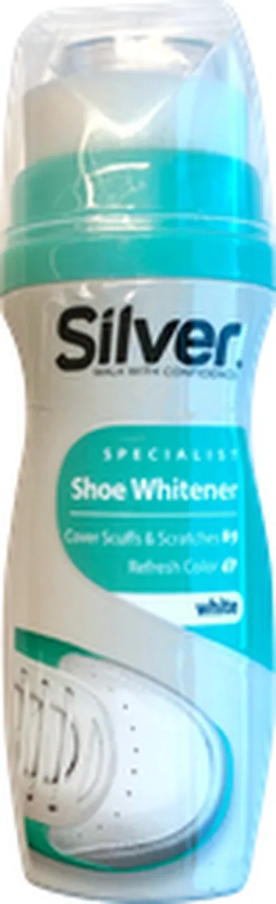 Silver áburður fyrir hvíta skó