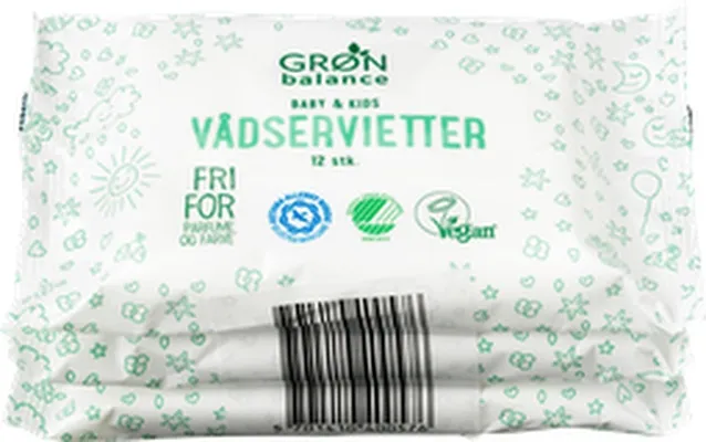 Grön Balance blautklútar barna 3x12