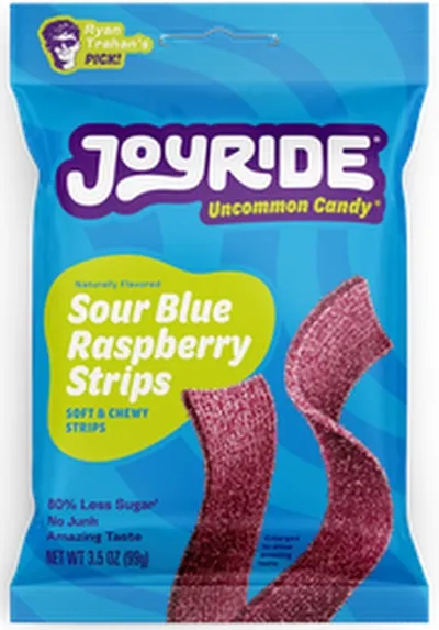 Joyride sour blue raspberry strips