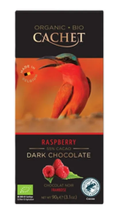 Cachet lífrænt súkkulaði 55% hindberja