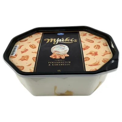 Kjörís mjúkís með pekanhnetum og karamellu