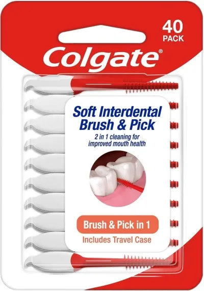 COLGATE - Interdental Tannstönglar Soft 40stk