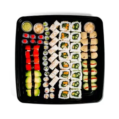 VEISLURÉTTIR - Sushi grænmetisveisla, 57 bitar