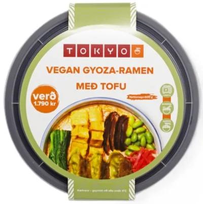 Tokyo Sushi vegan gyoza-ramen með tofu