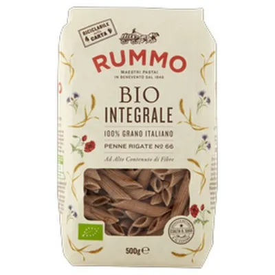 Rummo lífrænt penne n.66 heilhveiti