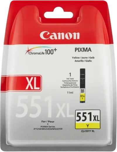 Canon CLI-551Y XL blekhylki - Gult