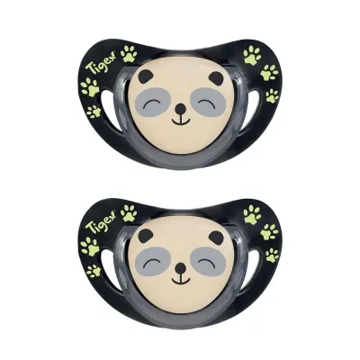 TIGEX - Silicone snuð glow in the dark 18-36 mánaða