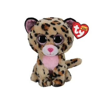 TY - Beanie Buddy, Livvie Leopard 24cm