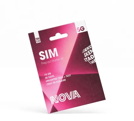 Nova SIM startpakki 10 GB 30 dagar 