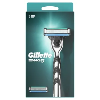 GILLETTE - Mach3 Rakvél+2 Rakblöð