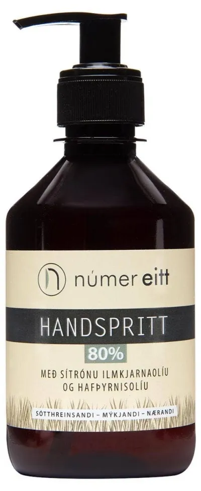 NÚMER EITT SÓTTHREINSIR - Handspritt með Sítrónu ilmkjarnaolíu 300ml