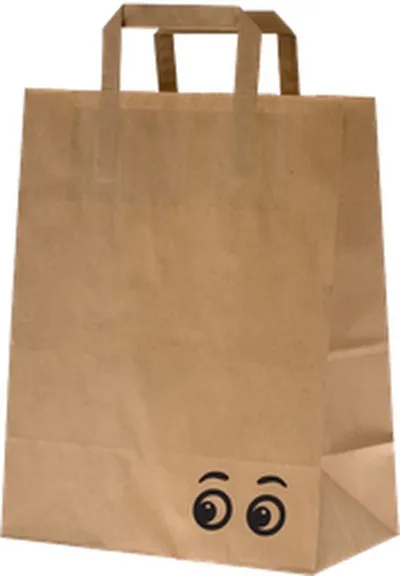 Krónu burðarpoki pappír stór