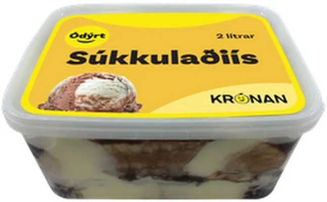 Ódýrt ís með súkkulaðibragði