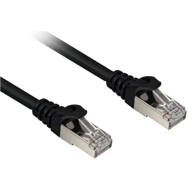 Netsnúra 0,5m svört Cat.6 Sharkoon