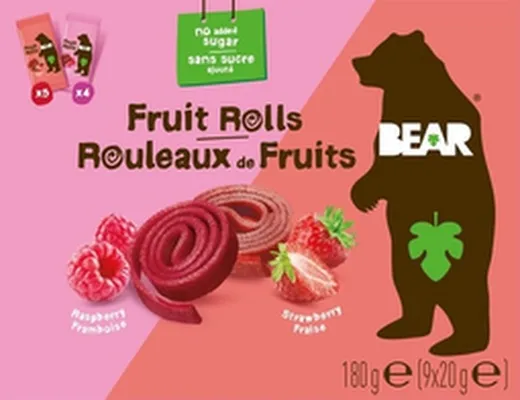 Bear fruit rolls 9pk mix