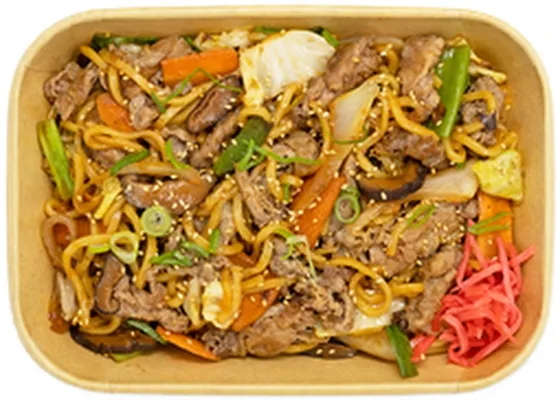 Tokyo Sushi yaki soba núðlur og nautakjöt