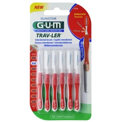 GUM - Travler Rauður 0,8mm