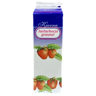 Kjarna jarðarberjagrautur