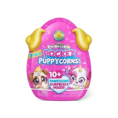 ZURU - Rainbocorns Pocket Puppycorn Surprise 3 pack