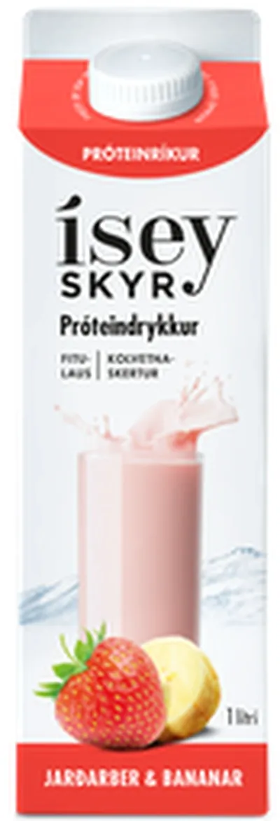 Ísey skyr próteindrykkur jarðarber&bananar 1l