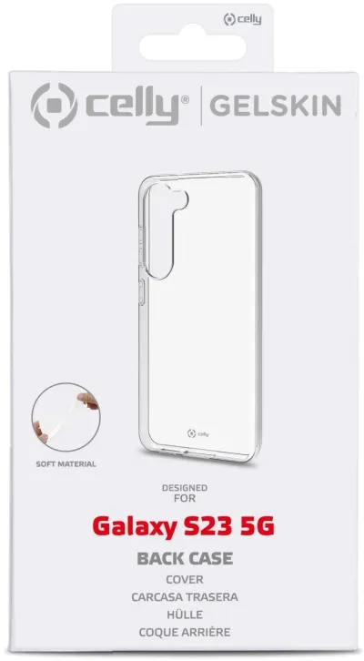 Celly Gelskin Galaxy S23 5G símahulstur - Glært 