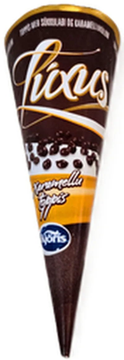 Kjörís lúxus toppís karamellu