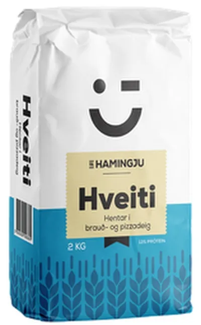 Til hamingju hveiti blátt brauðbakstur