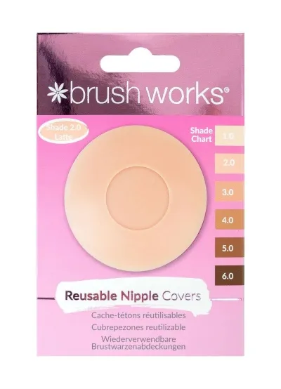 BRUSHWORKS - Nude Satin Nipple Covers 2.0 4stk