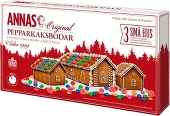 Annas piparkökuhús 3pk lítil