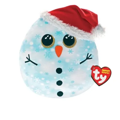 TY - Squish a Boo, Fleck Blue Snowman 35cm