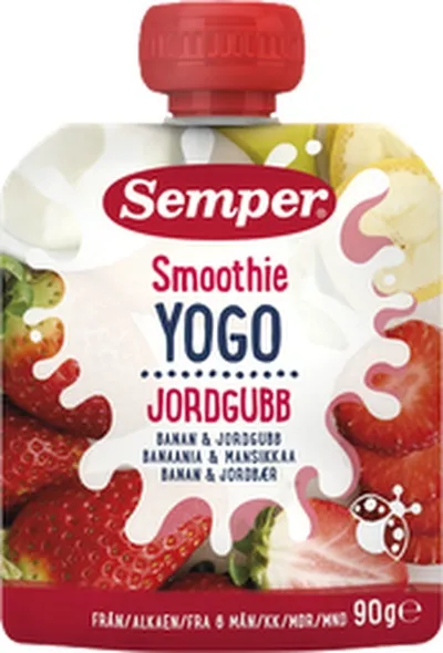 Semper smoothie jógúrt jarðaberja