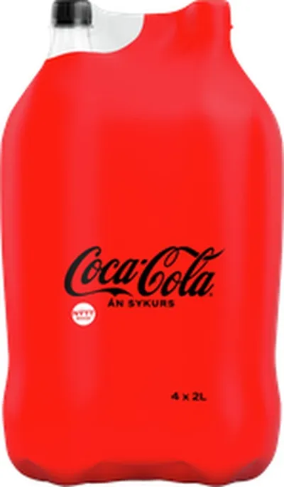 Coca Cola án sykurs 4x2 ltr