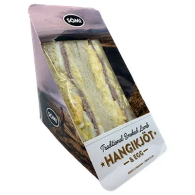 Sómi hyrna með hangikjöti og eggjum