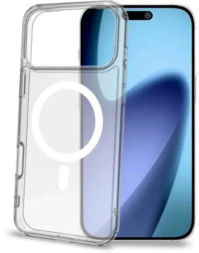 Celly iPhone 17 Pro Max GelskinMag símahulstur - Glært