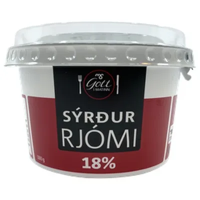 Gott í matinn sýrður rjómi 18%