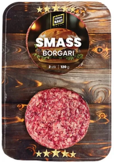 Stjörnunaut smass hamborgari 2x120g