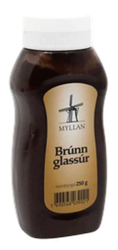 Myllu bolluglassúr brúnn